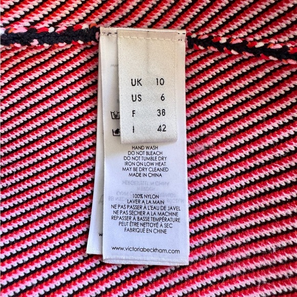 🍓Victoria Beckham, fruit pattern shift dress, s/s 17 in navy - Picture 14 of 14